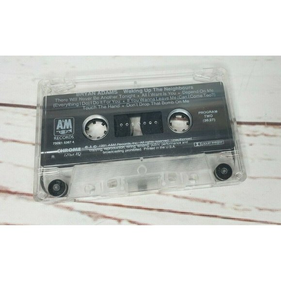 Bryan Adams Waking Up The Neighbors Cassette Tape Tested - Picture 4 of 6